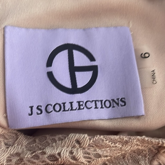 JS Collections NWT Women’s Lace Dress, Rose Cloud Pink, High Lo Style. Size 6. - Picture 4 of 6